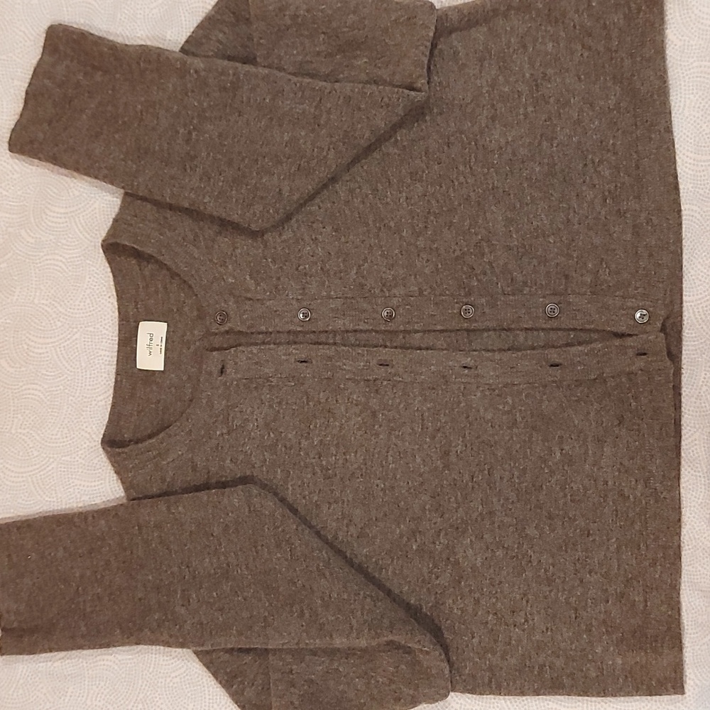 Aritzia Wilfred Sicily Cardigan in Heathered Grey